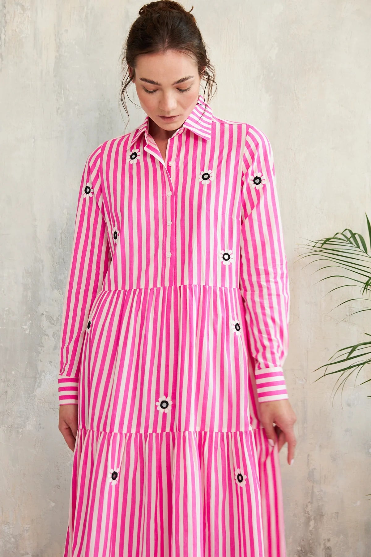 CHICO SOLEIL "Leela Dress" (Pink/Blue)