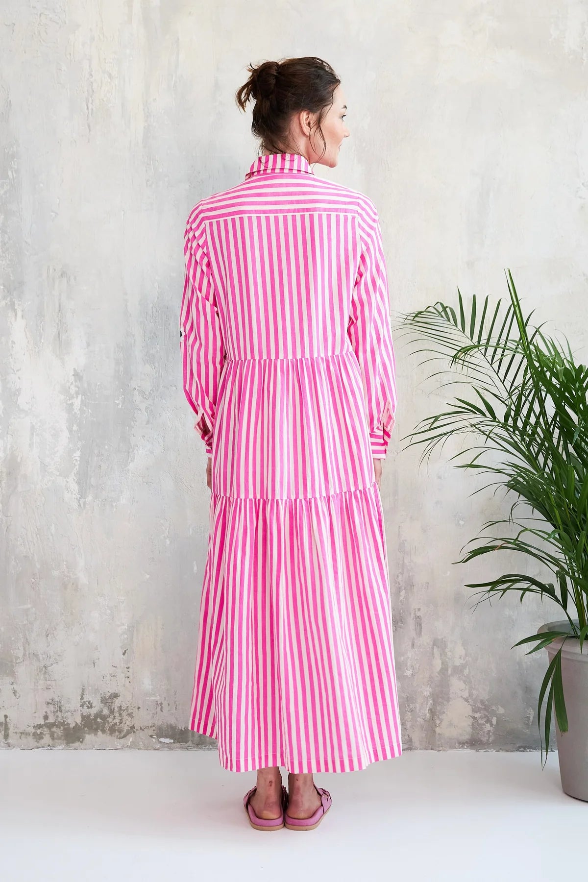 CHICO SOLEIL "Leela Dress" (Pink/Blue)