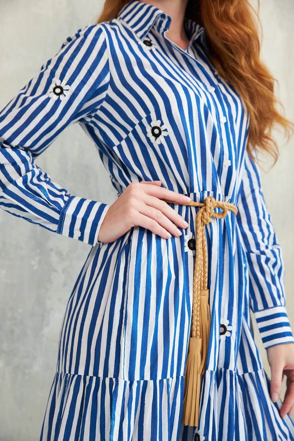 CHICO SOLEIL "Leela Dress" (Pink/Blue)