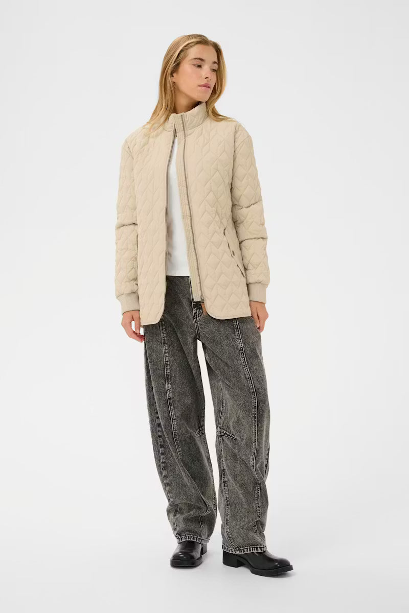 KAFFE "KALeila Quilt Jacket" (Feather Gray)