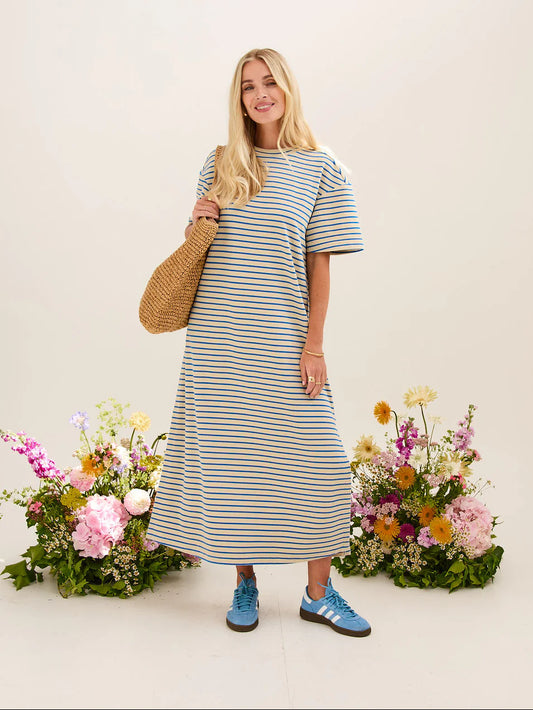 Meet Lennie, our effortless stripe t-shirt dress from FIKA designed to do all the hard work for you. Crafted from our signature supersoft fabric, this easy-to-wear style combines all-day comfort with a flattering fit that skims the body without clinging.