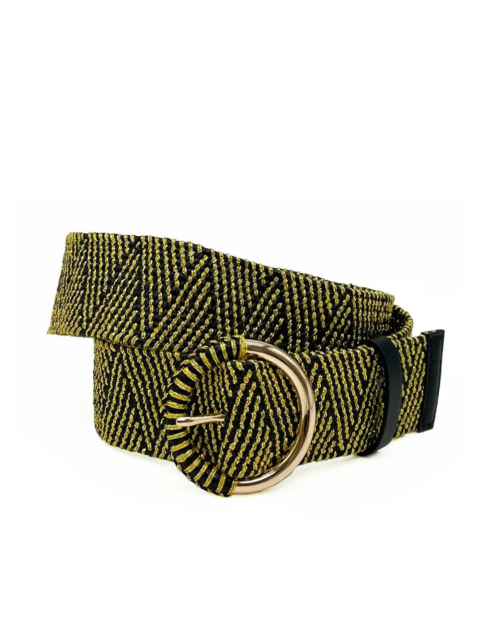 An update to the classic summer statement belt.
Intricate woven design with metallic detail and bright colours.