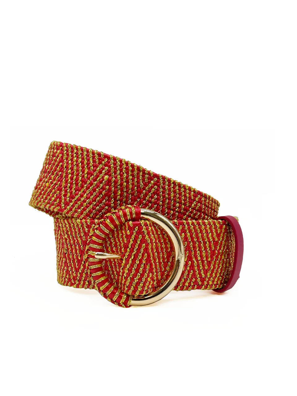 An update to the classic summer statement belt.
Intricate woven design with metallic detail and bright colours