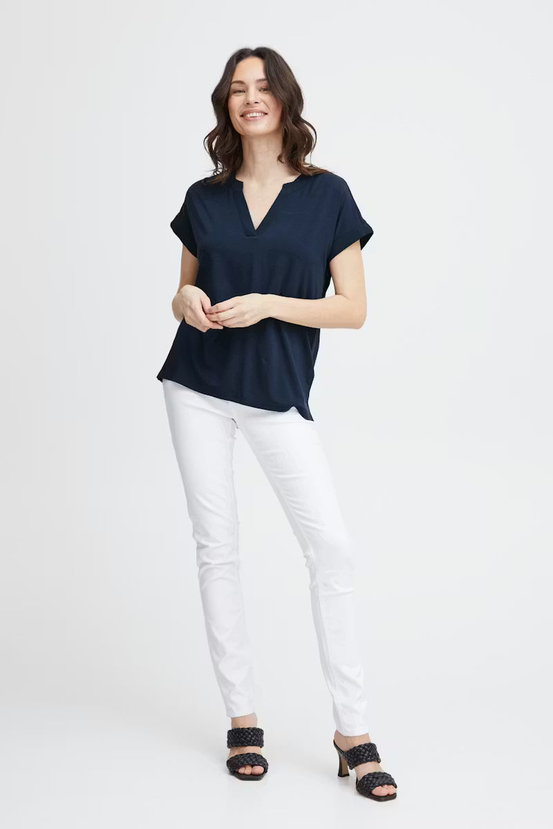 FRANSA "FRLiv T 1 Tee"  (Navy)