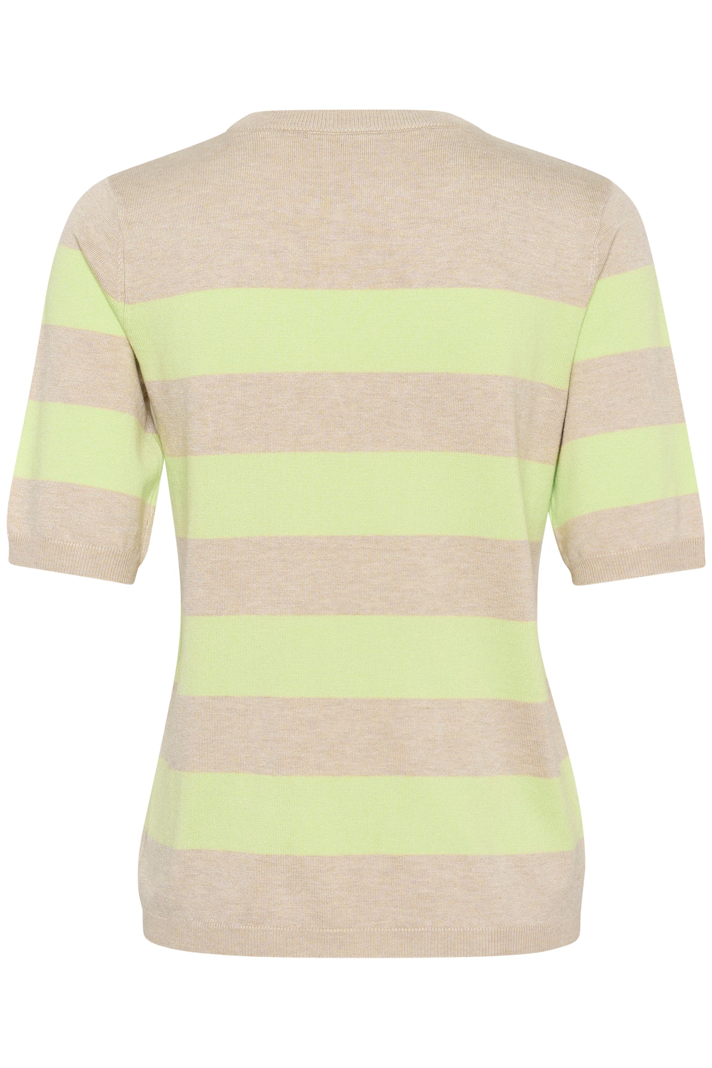KAFFE "KALizza Striped Knit" (Lettuce Feather Gray/Midnight Light Blue)