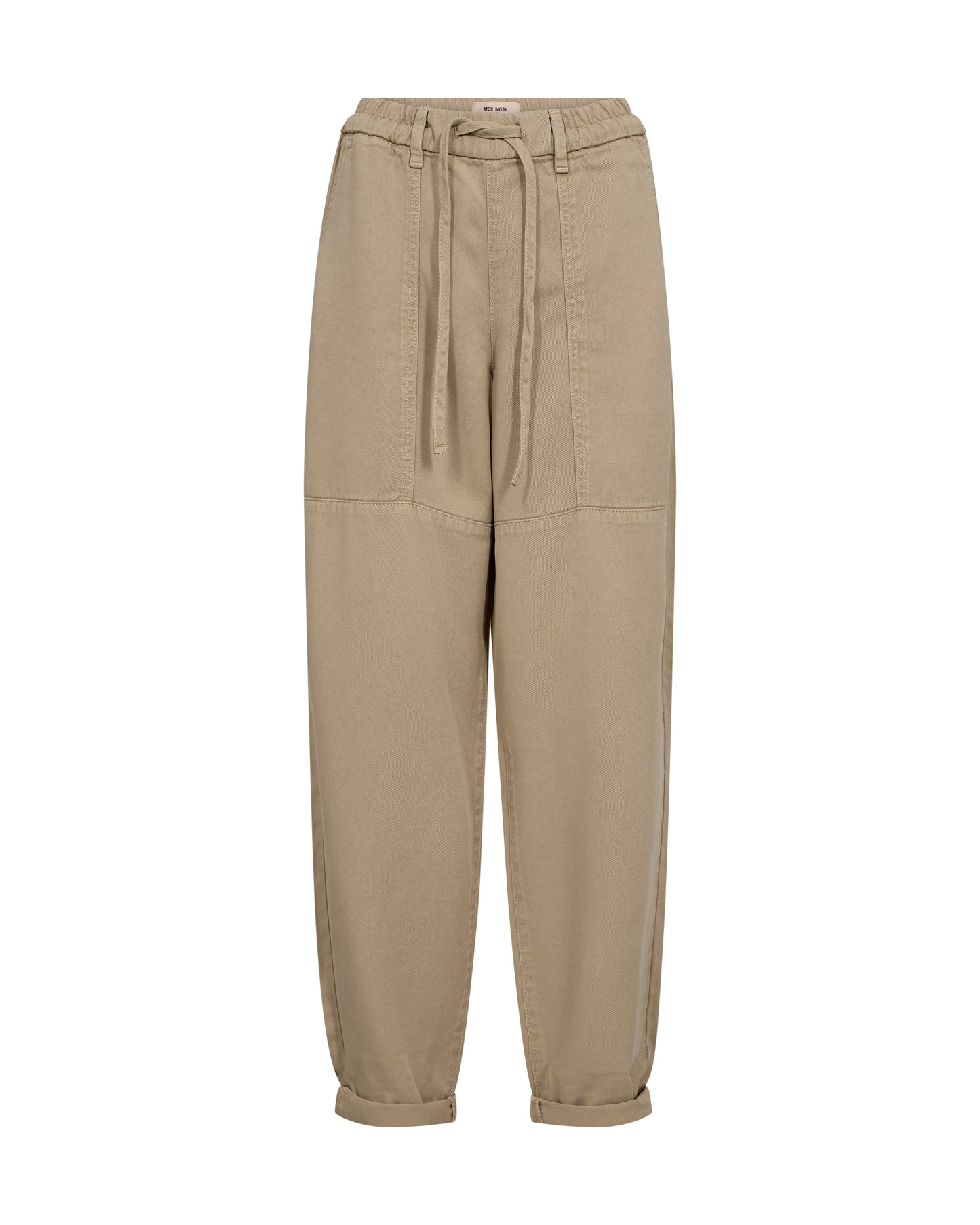 These relaxed pants from MOS MOSH are crafted from soft, lightweight fabric for an effortlessly laid-back feel. Designed with an elasticated waist, tie belt, and subtle seam detailing, they blend comfort with a modern utility-inspired look. Perfect for pairing with a tucked-in blouse or a simple tee for easy everyday styling.