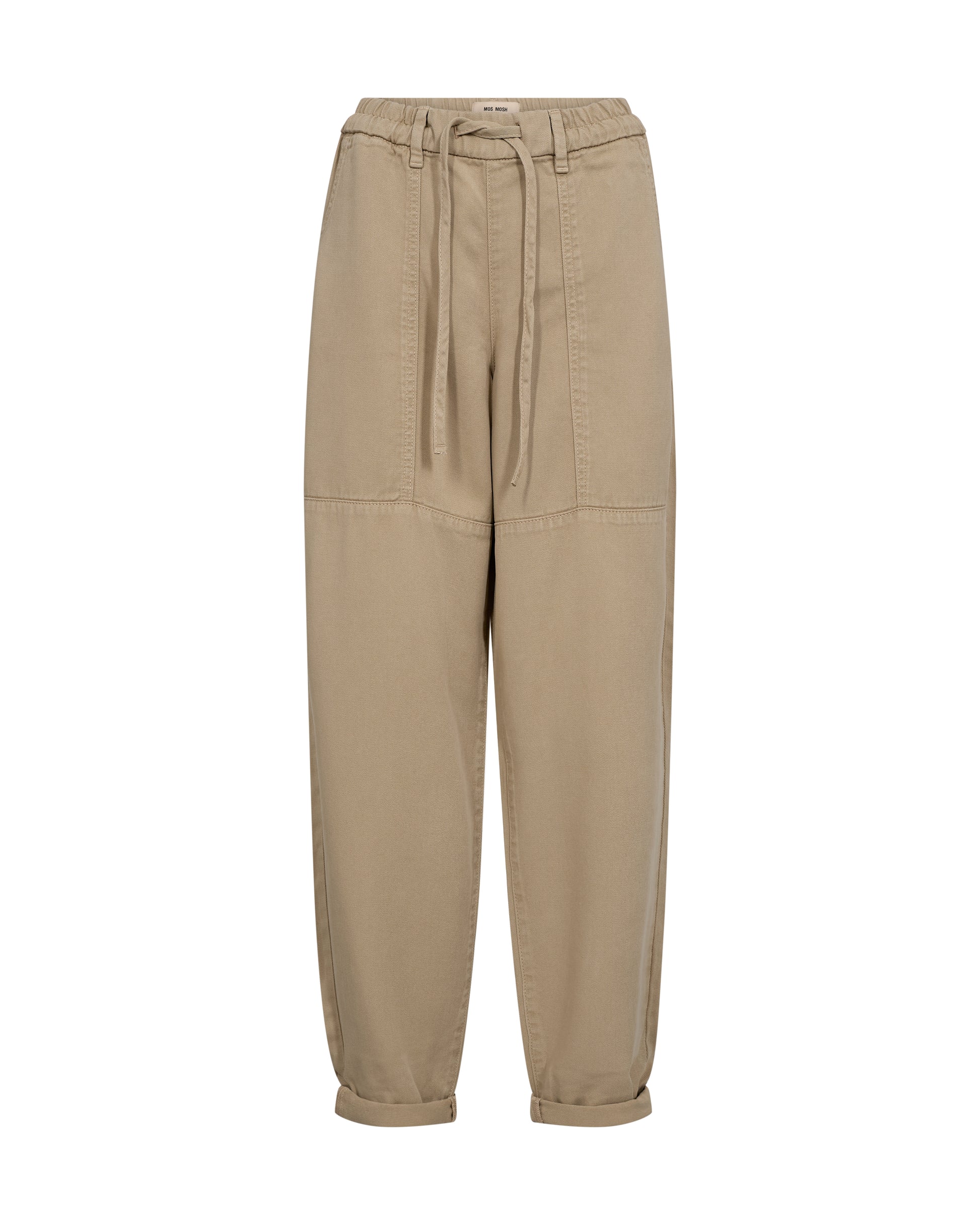 These relaxed pants from MOS MOSH are crafted from soft, lightweight fabric for an effortlessly laid-back feel. Designed with an elasticated waist, tie belt, and subtle seam detailing, they blend comfort with a modern utility-inspired look. Perfect for pairing with a tucked-in blouse or a simple tee for easy everyday styling.