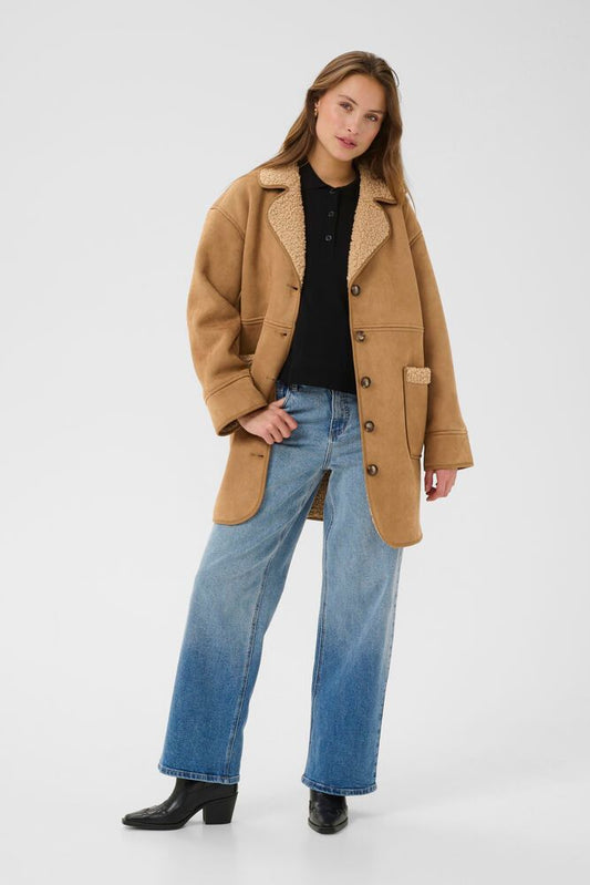 KAFFE "KAMArlie Coat" (Toasted Coconut)