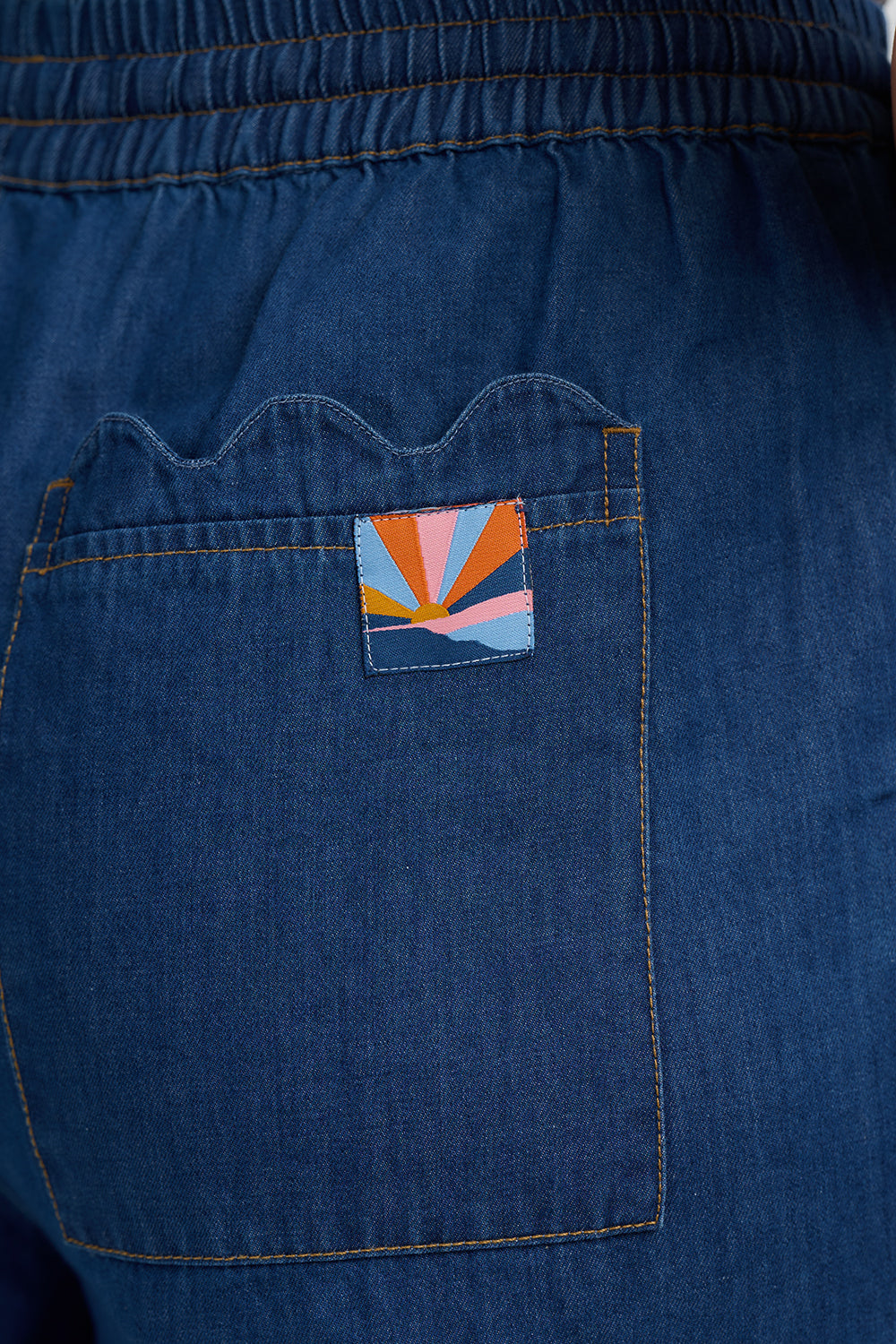 SUGARHILL "Megan Scallop Trouser" (Denim)