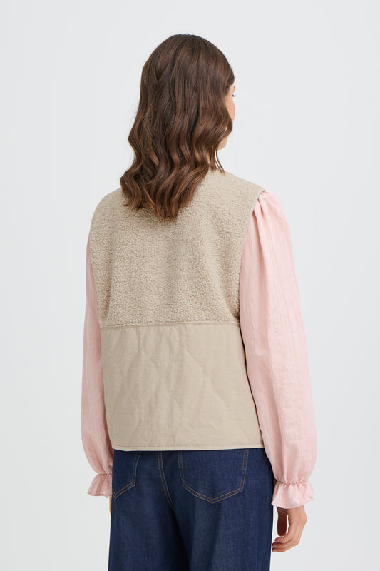 FRANSA "FRMikala Waistcoat" ( Pumice Stone )