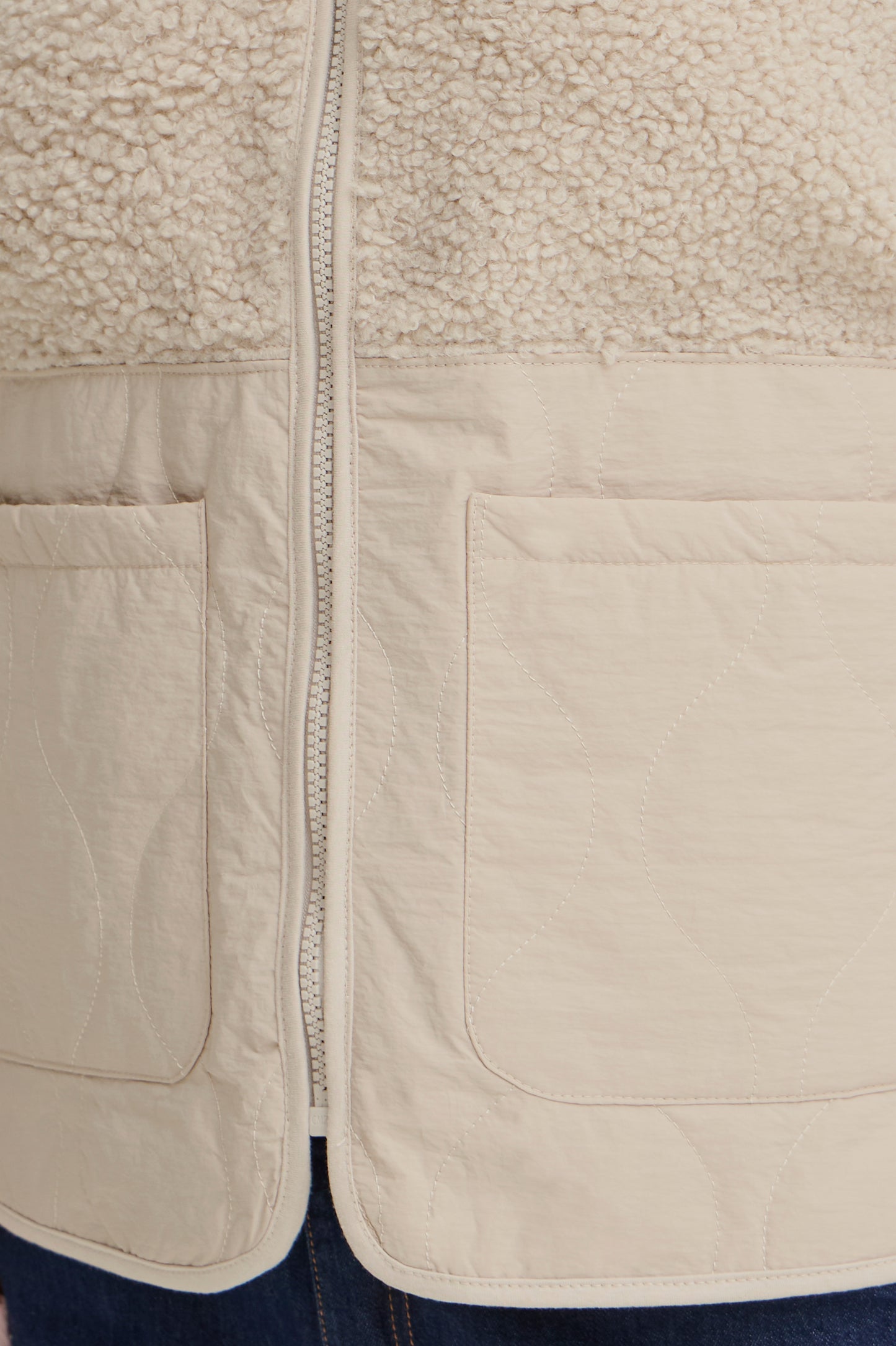 FRANSA "FRMikala Waistcoat" ( Pumice Stone )