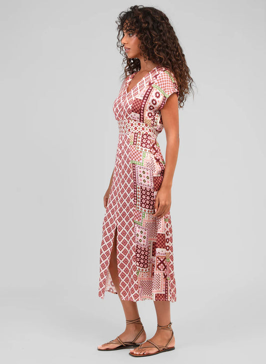 AN'GE "Mirage Dress" (Patchila Bordeaux)