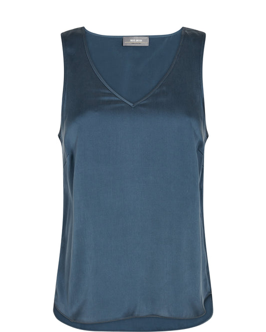 MMAstrid Silk Tank (Navy) - ClobR