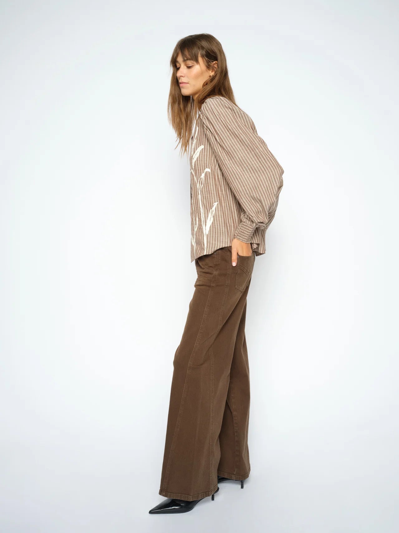 MOS MOSH "MMMysa Quozi Shirt" (Downtown Brown)