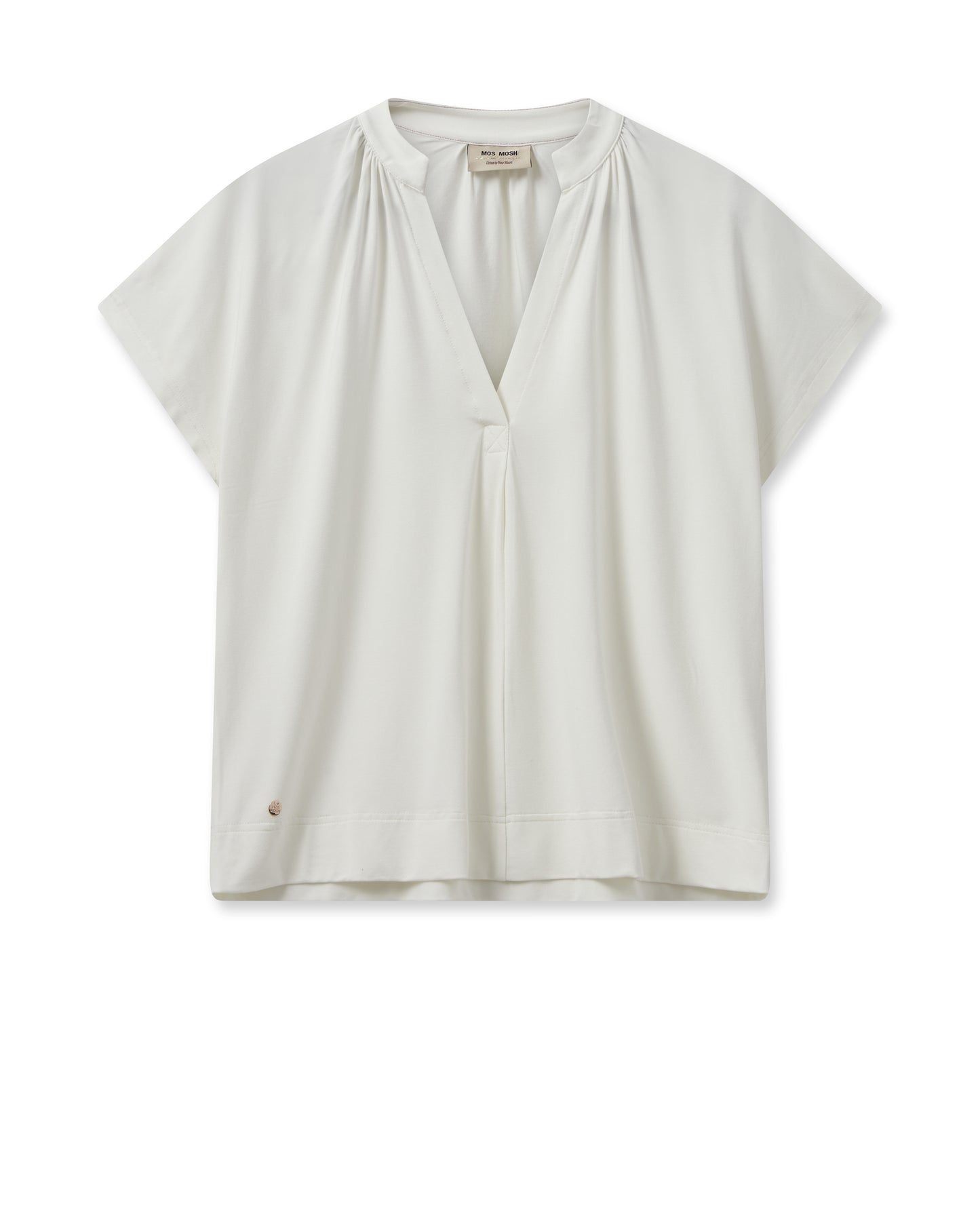 MOS MOSH "MMShira Tee Summer" ( White/Salute Navy)