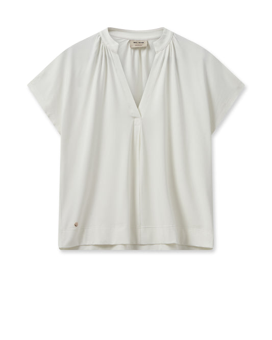 MOS MOSH "MMShira Tee Summer" ( White/Salute Navy)