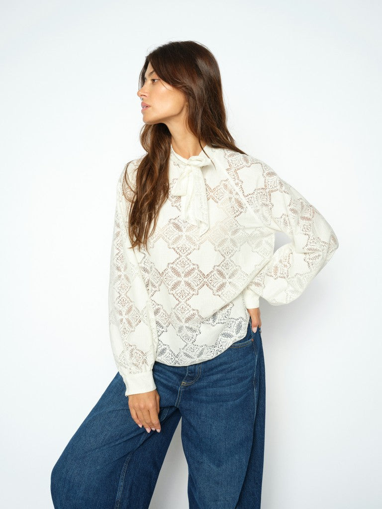 MOS MOSH "MMTamlyn Lace Blouse" (Ecru)