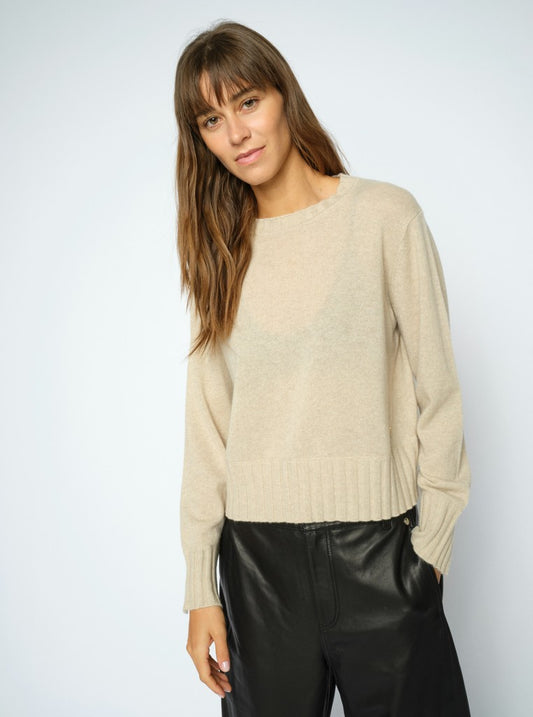 MOS MOSH "MMMoria Cashmere Crewneck Knit" (Oxford Tan)