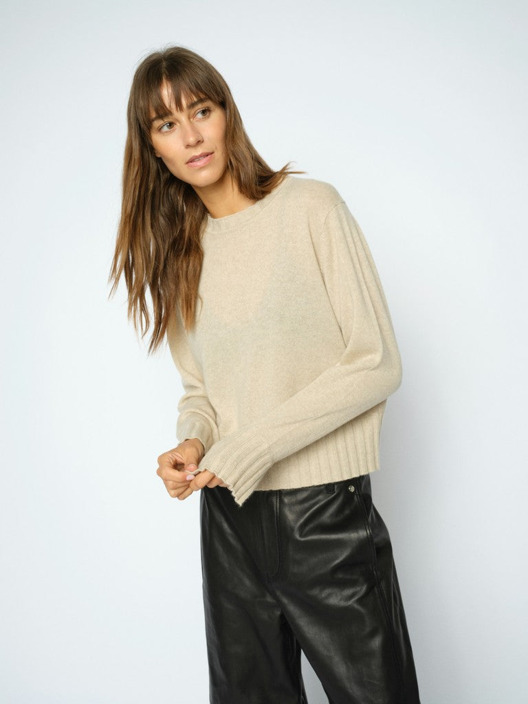 MOS MOSH "MMMoria Cashmere Crewneck Knit" (Oxford Tan)