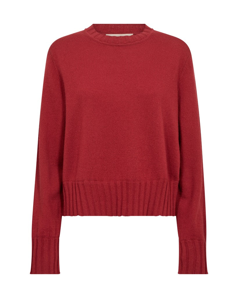 MOS MOSH "MMMoria Cashmere Crewneck Knit "(Lava Falls)