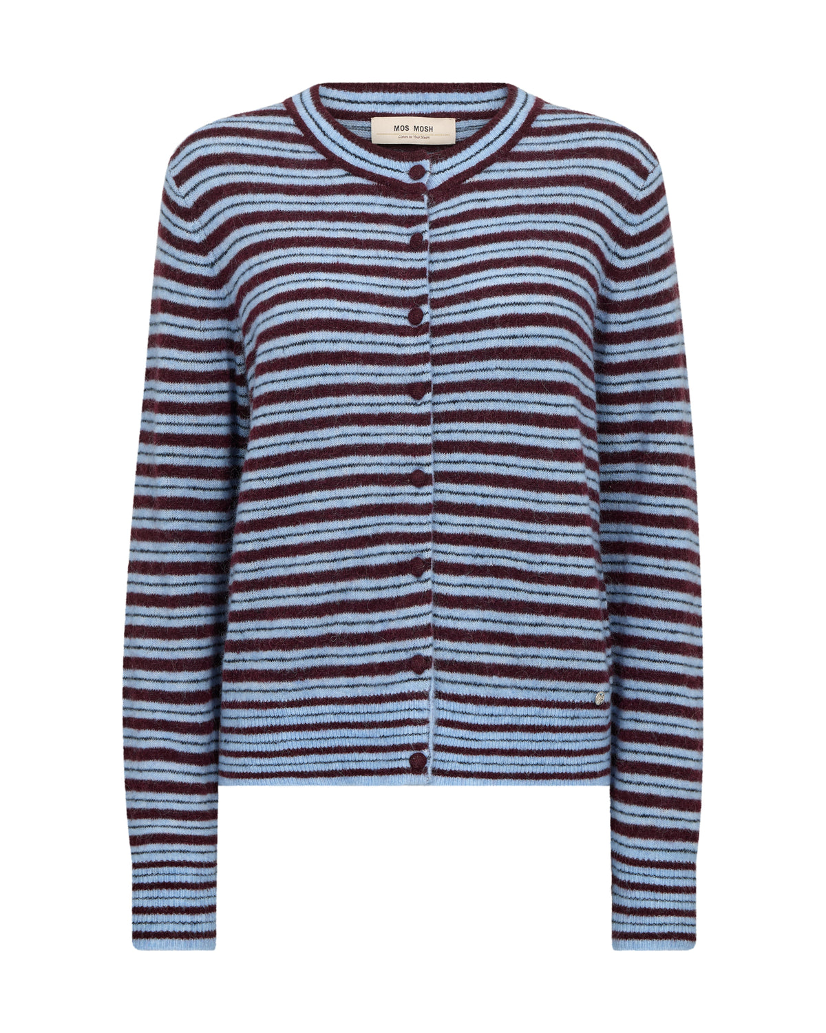 MOS MOSH "MMMilvi Stripe Cardigan" (Port Royale) - ClobR