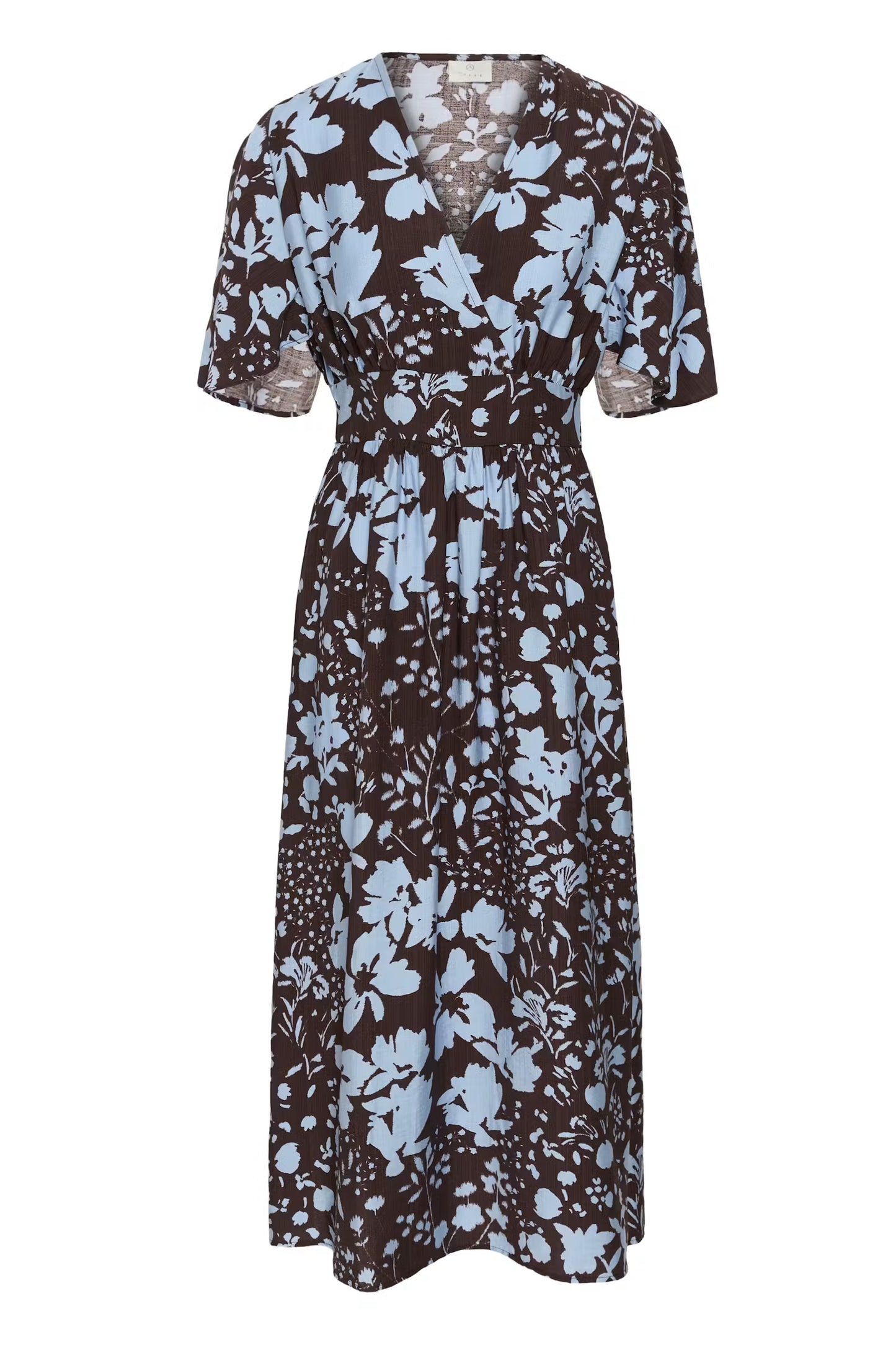 KAFFE "Kanadira Dress" ( Coffee Bean/Blue)