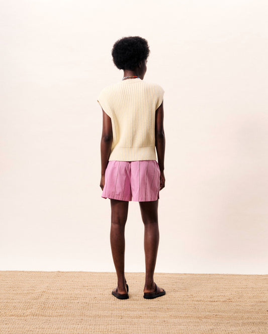 FRNCH "Natalie Waistcoat" (Creme)