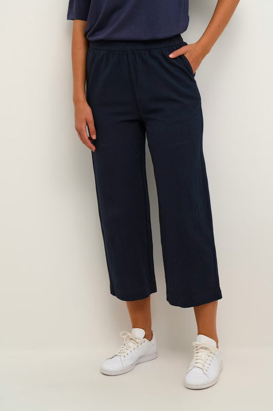 KAFFE "Kanaya Culotte Pants" (Black Deep/Midnight Marine/ Classic Sand)