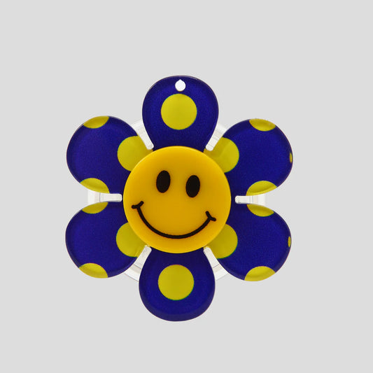 STICKYBESTIE "Flower Popsocket" ( Blue & Yellow/Neon)