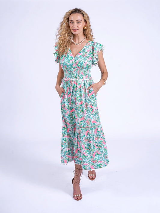NEW DAY ORIGINALS "Misha Dress"( Pink Parrot ) - ClobR