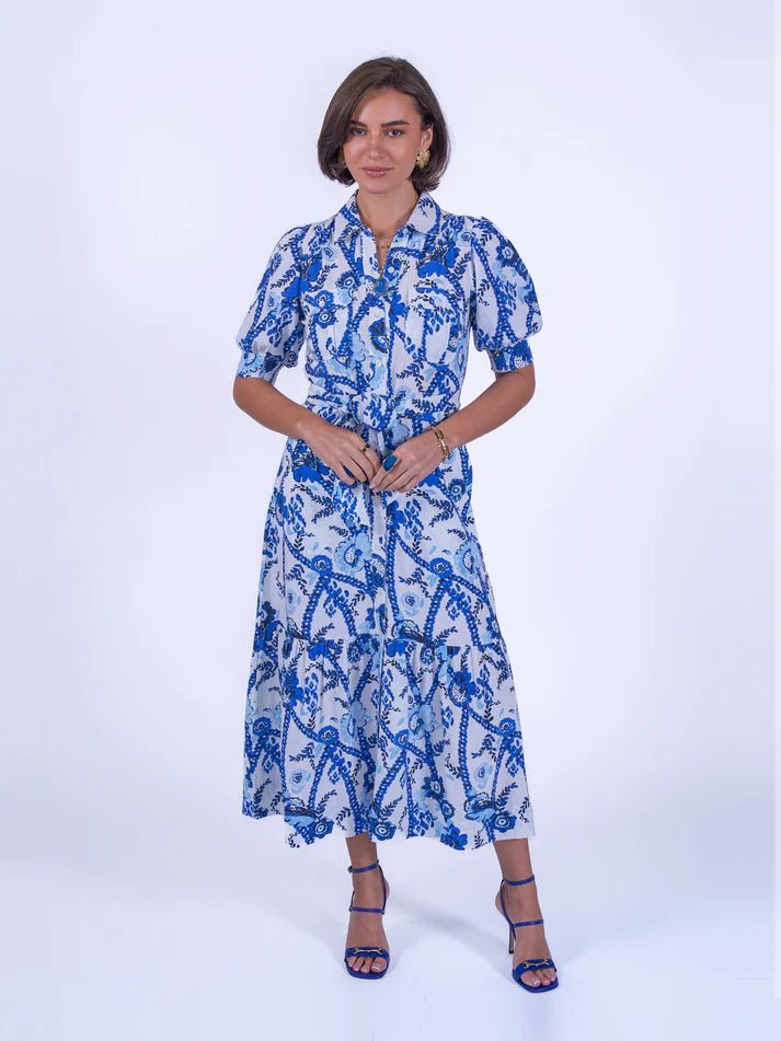 NEW DAY ORIGINALS "Safari Dress" (Botanical Blue) - ClobR
