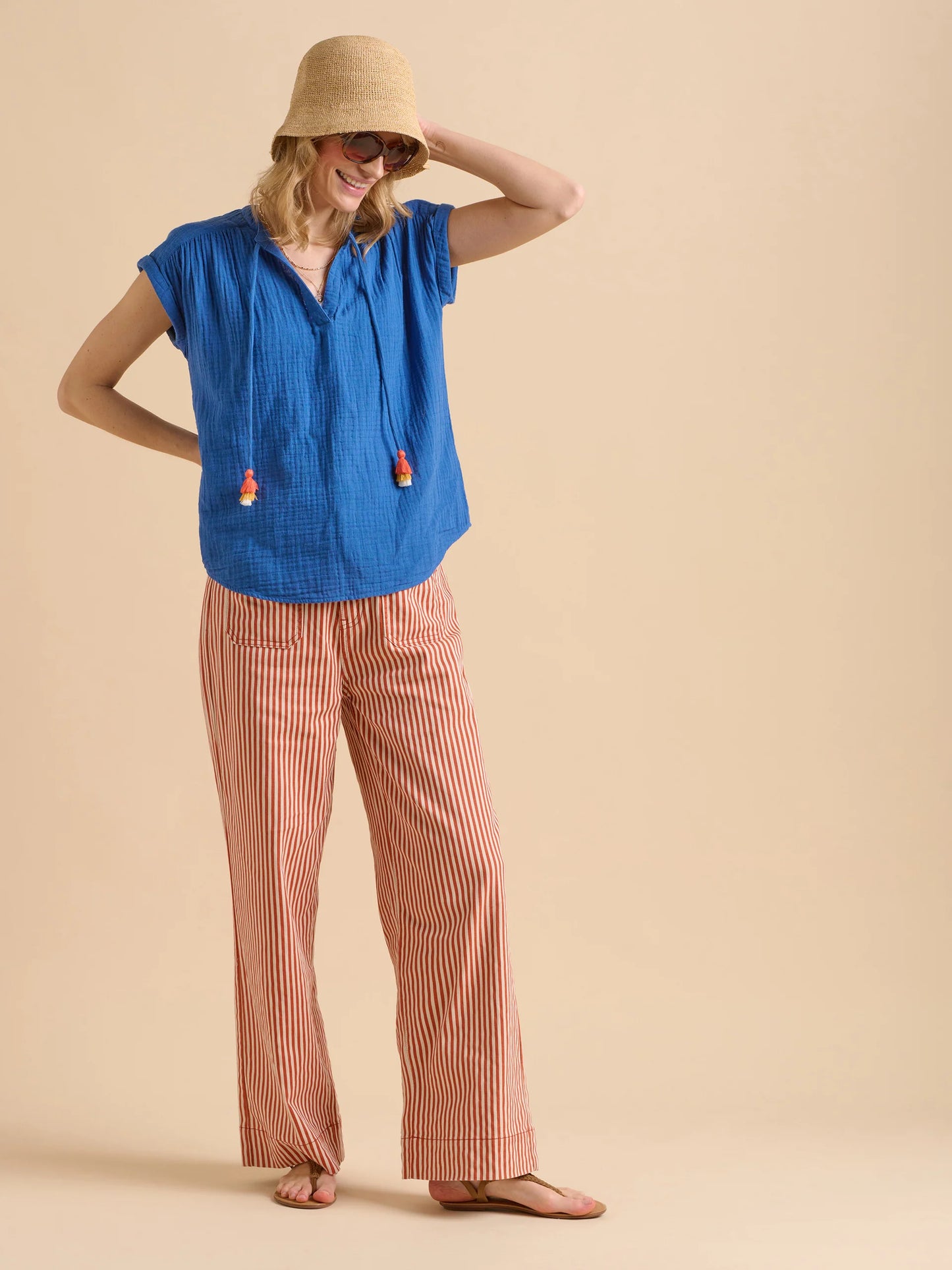 BRAKEBURN "Ocean Blouse" (Blue)