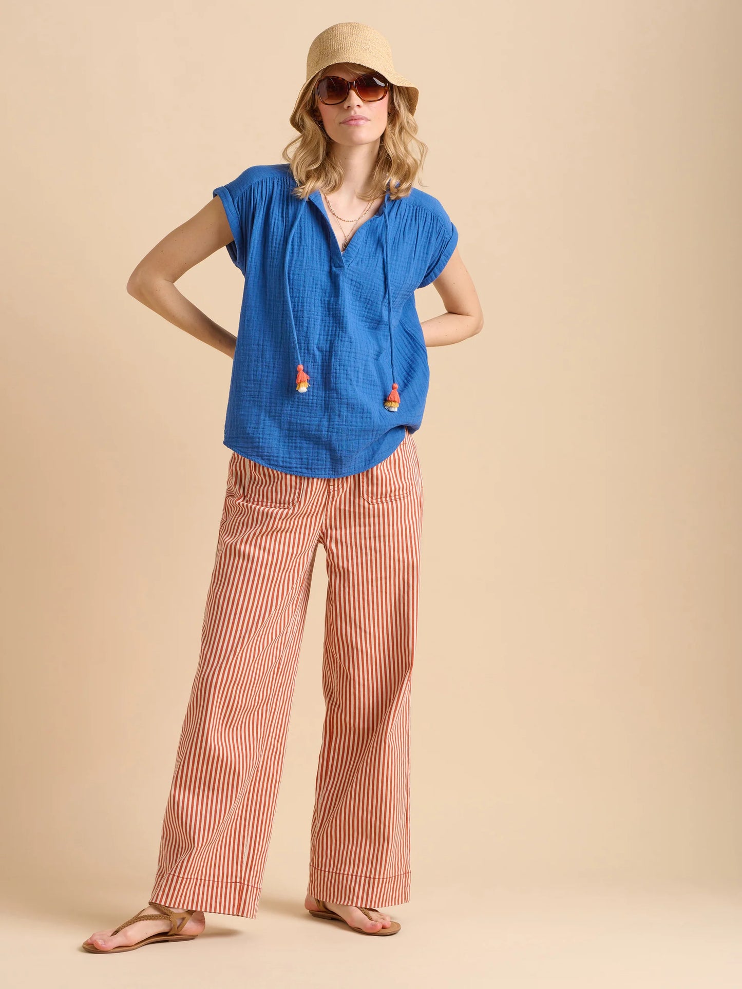 BRAKEBURN "Ocean Blouse" (Blue)