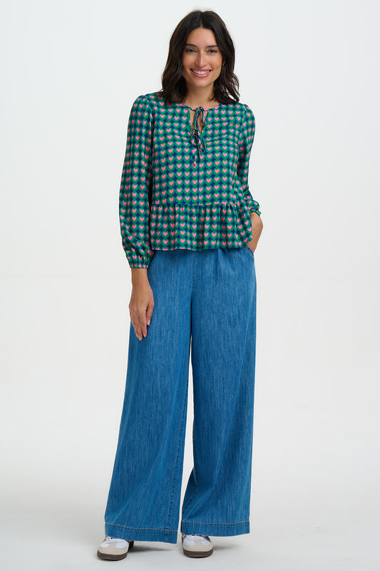 SUGARHILL "Olina Top" (Navy)