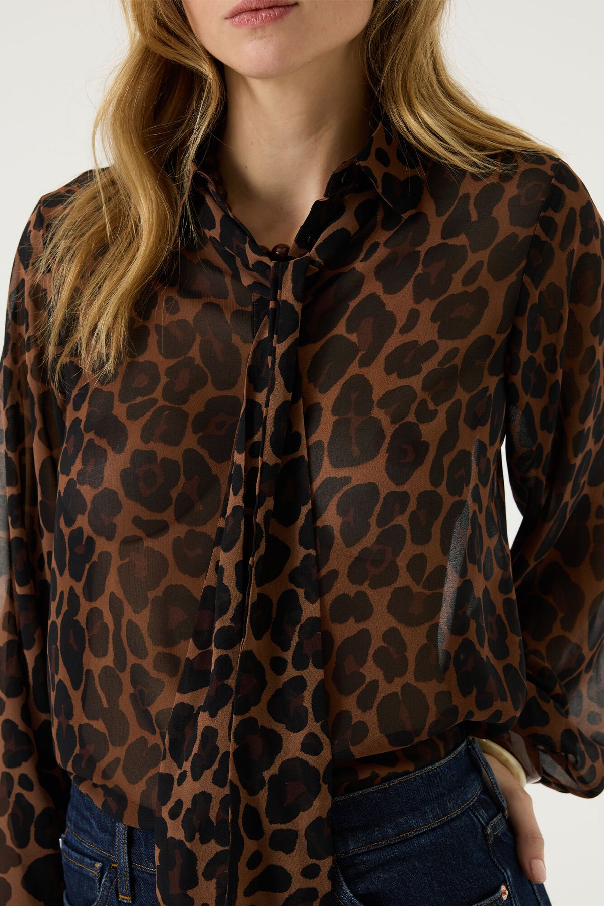 GARCIA "Olive Blouse" (Black) U260035