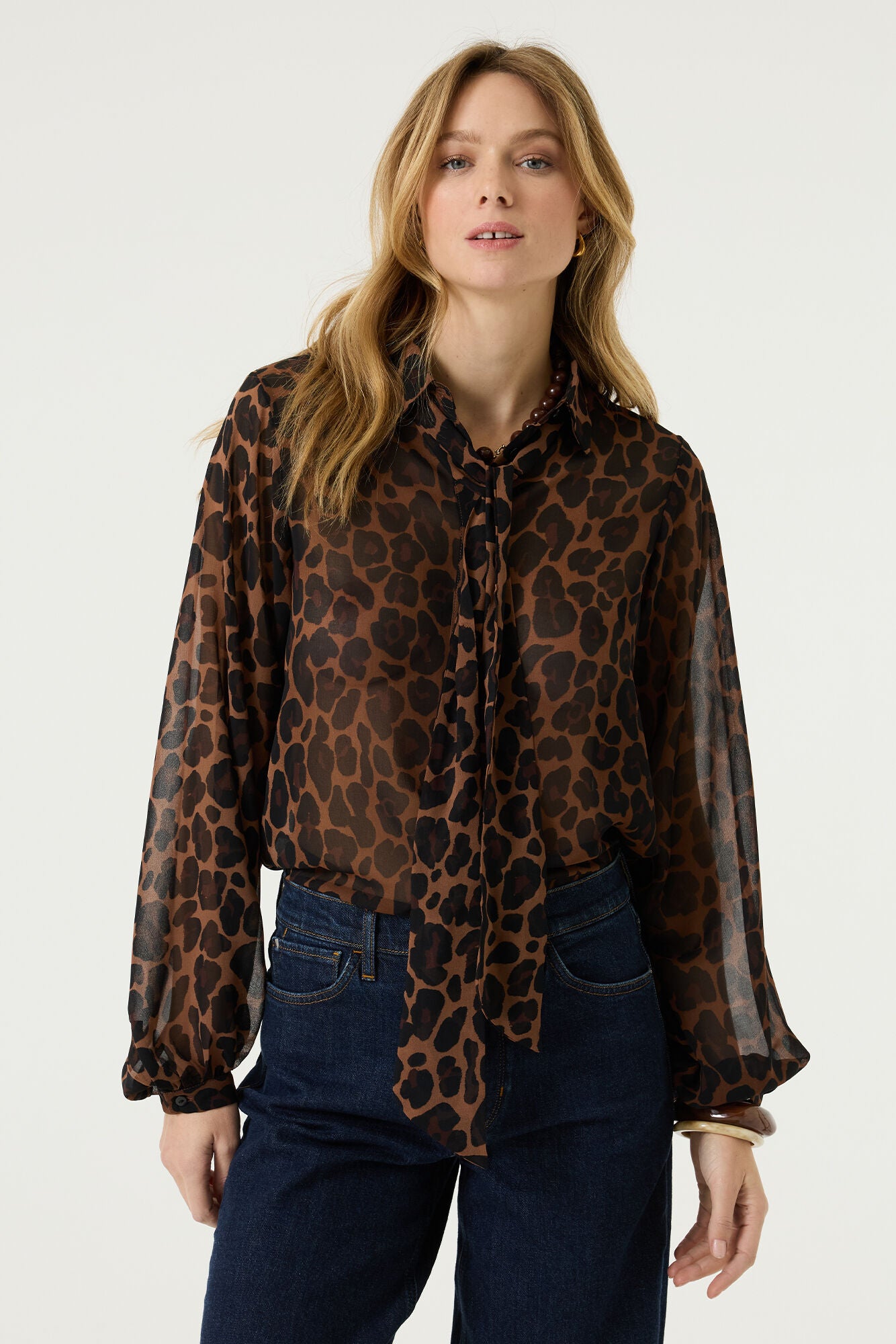 GARCIA "Olive Blouse" (Black) U260035