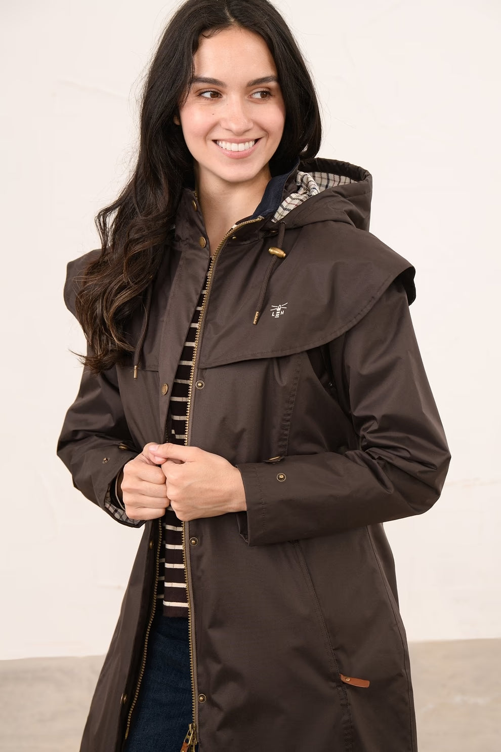LIGHTHOUSE "Outrider 3/4 Coat"( Chocolate)