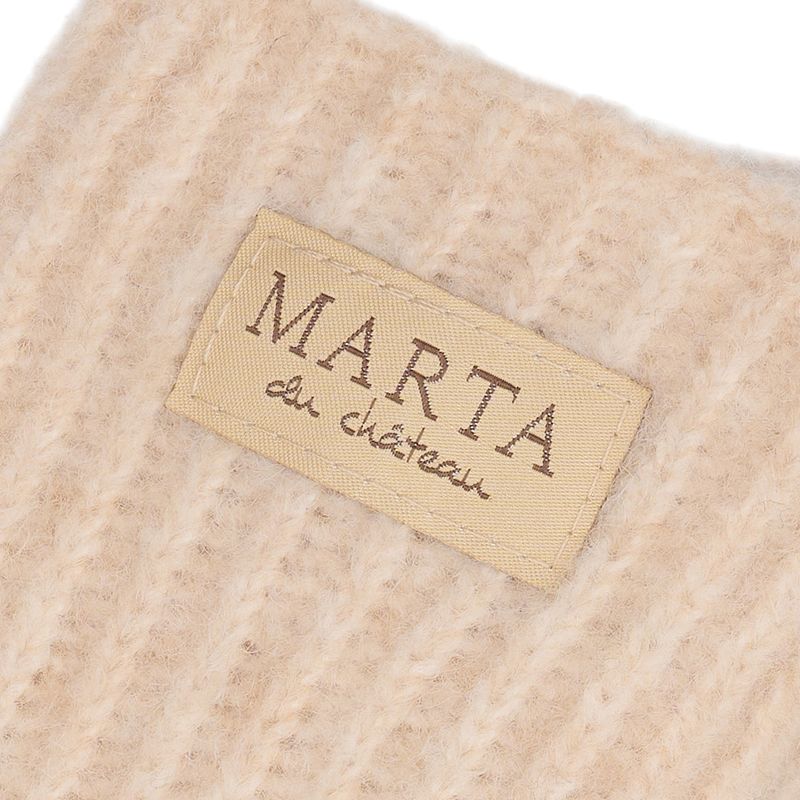 MARTA DU CHATEAU " Philippa Gloves" ( Black/Off White)