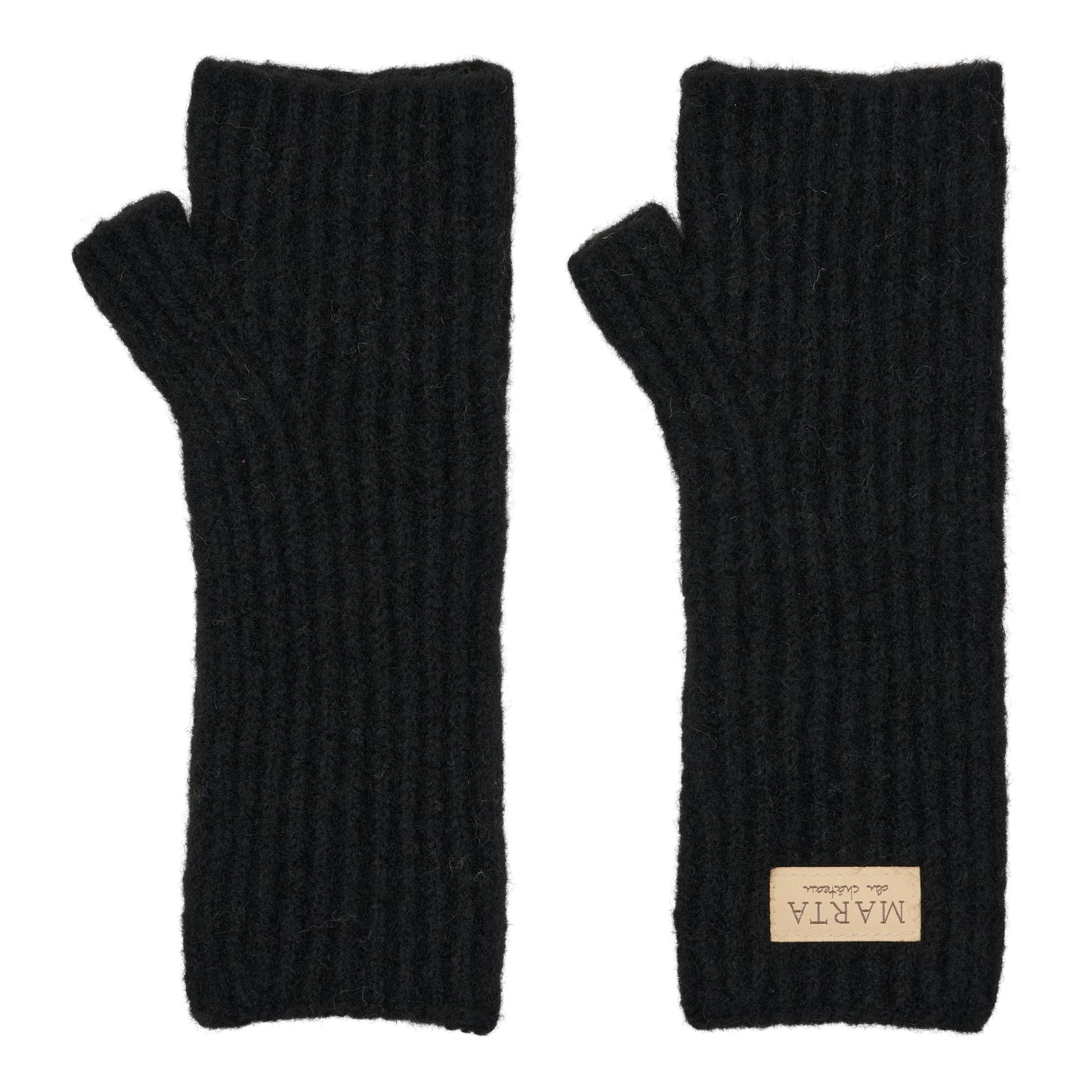 MARTA DU CHATEAU " Philippa Gloves" ( Black/Off White)