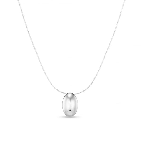 A simple, elegant chain from ORELIA featuring a polished drop pendant. Its subtle drop design makes it a versatile piece for both everyday wear and special occasions.