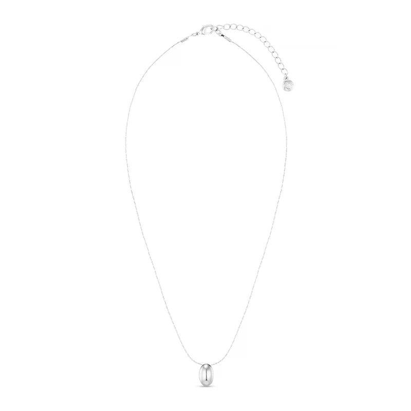 ORELIA "Polished Drop Chain Necklace" (Silver)