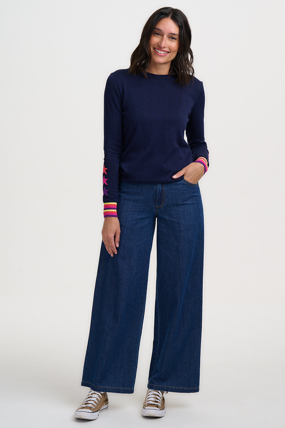 SUGARHILL "Rita Jumper" (Navy Star Cuffs)