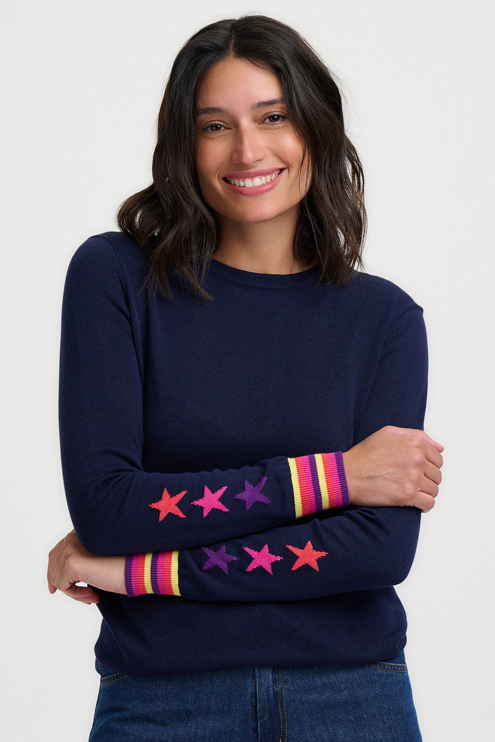 SUGARHILL "Rita Jumper" (Navy Star Cuffs)