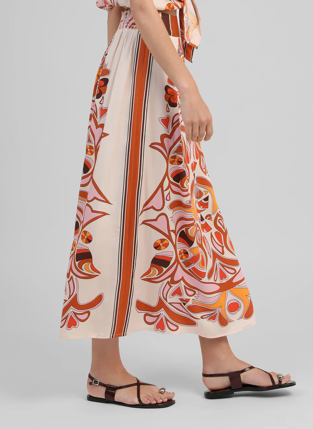 AN'GE "Robinson Skirt" (Venicia Caramel)