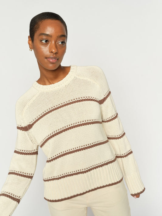 MOS MOSH "MMRola Bine Stripe Jumper "(Coffee Quartz)