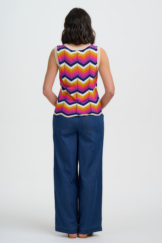 Rosy Knit Vest