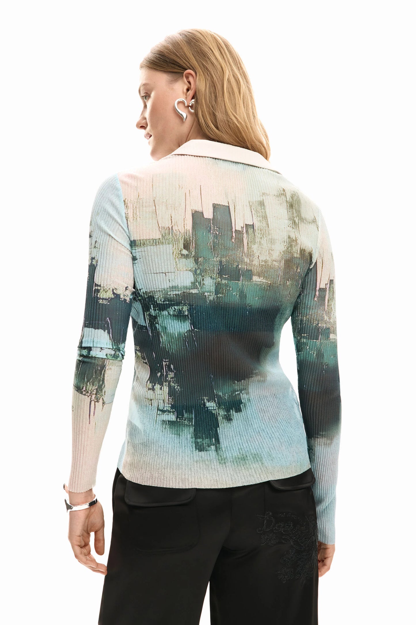 DESIGUAL "Rotterdam Shirt" (Gris Pastel)