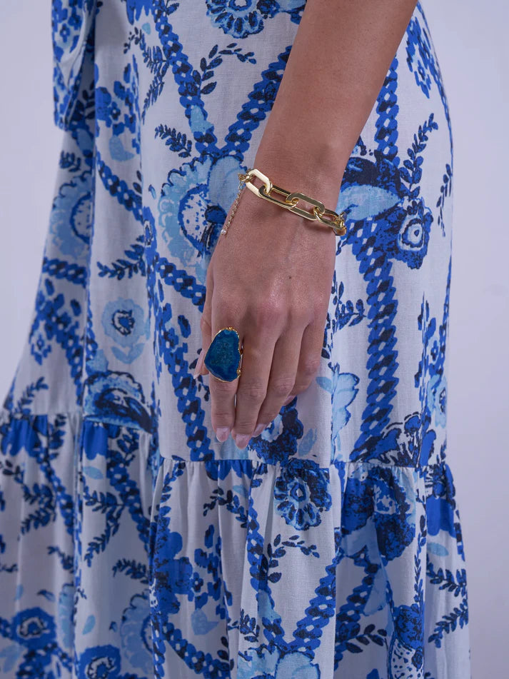 NEW DAY ORIGINALS "Safari Dress" (Botanical Blue)