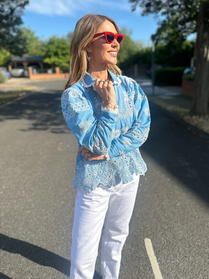 NEW DAY ORIGINALS "Sani Blouse" (Blue)