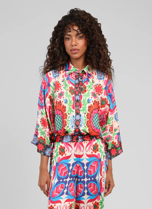 AN'GE "Sarlena Shirt" (Illana Multico)